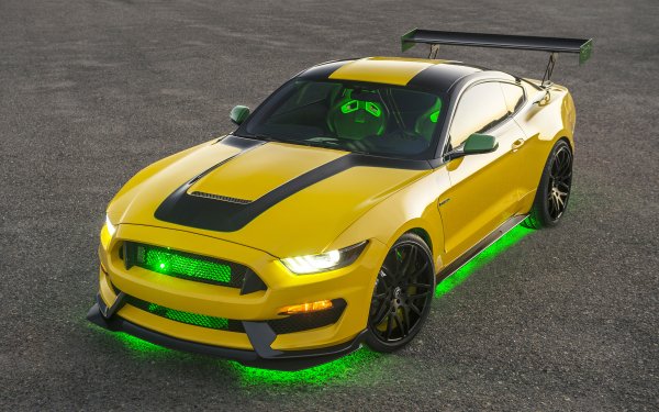 Vehicles Ford Mustang Shelby GT500 Ford Ford Mustang Yellow Car Muscle Car Car HD Wallpaper | Background Image