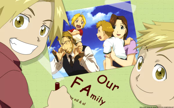 Trisha Elric Van Hohenheim Alphonse Elric Edward Elric Anime Fullmetal Alchemist HD Desktop Wallpaper | Background Image