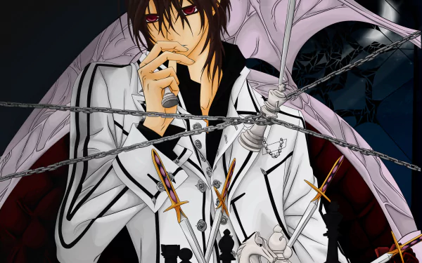 uniform chess sword Kaname Kuran Anime Vampire Knight HD Desktop Wallpaper | Background Image
