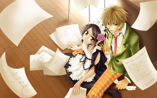 Takumi Usui Misaki Ayuzawa Anime Maid Sama! HD Desktop Wallpaper | Background Image