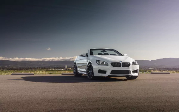 BMW M6 Cabriolet car white car BMW vehicle BMW M6 HD Desktop Wallpaper | Background Image