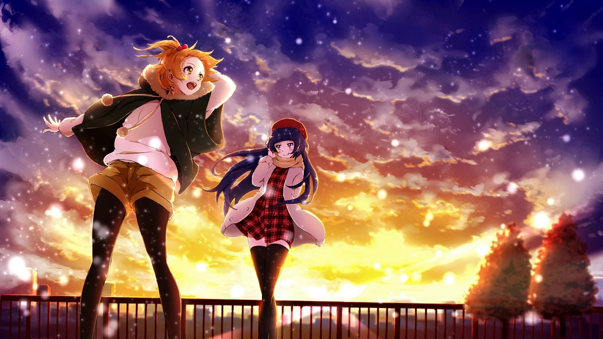 Golden Sky Companions — Original Anime HD Wallpaper by このね