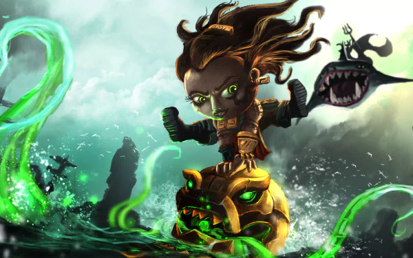 Illaoi (League of Legends) video game League Of Legends HD Desktop Wallpaper | Background Image