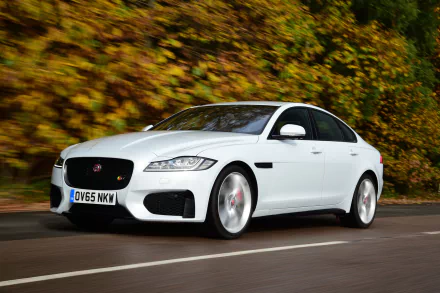white car car Jaguar (Car) vehicle Jaguar XF HD Desktop Wallpaper | Background Image