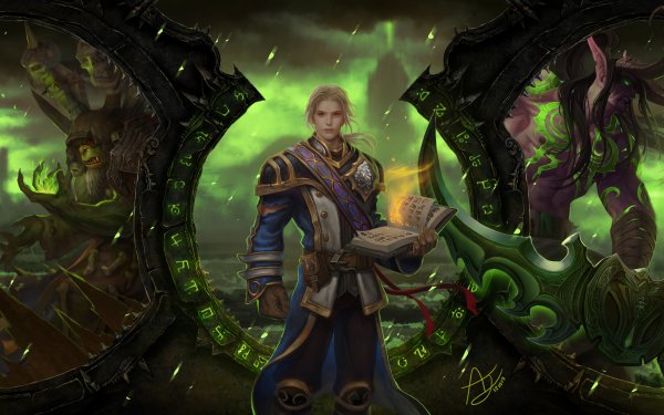 Video Game World of Warcraft: Legion World of Warcraft Illidan Stormrage Gul'dan Anduin Wrynn HD Wallpaper | Background Image