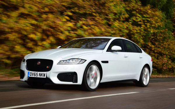 white car car Jaguar (Car) vehicle Jaguar XF HD Desktop Wallpaper | Background Image