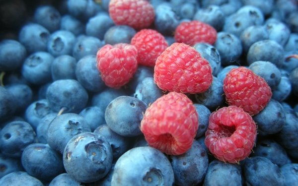 Food Berry Fruit Blueberry Raspberry HD Wallpaper | Background Image