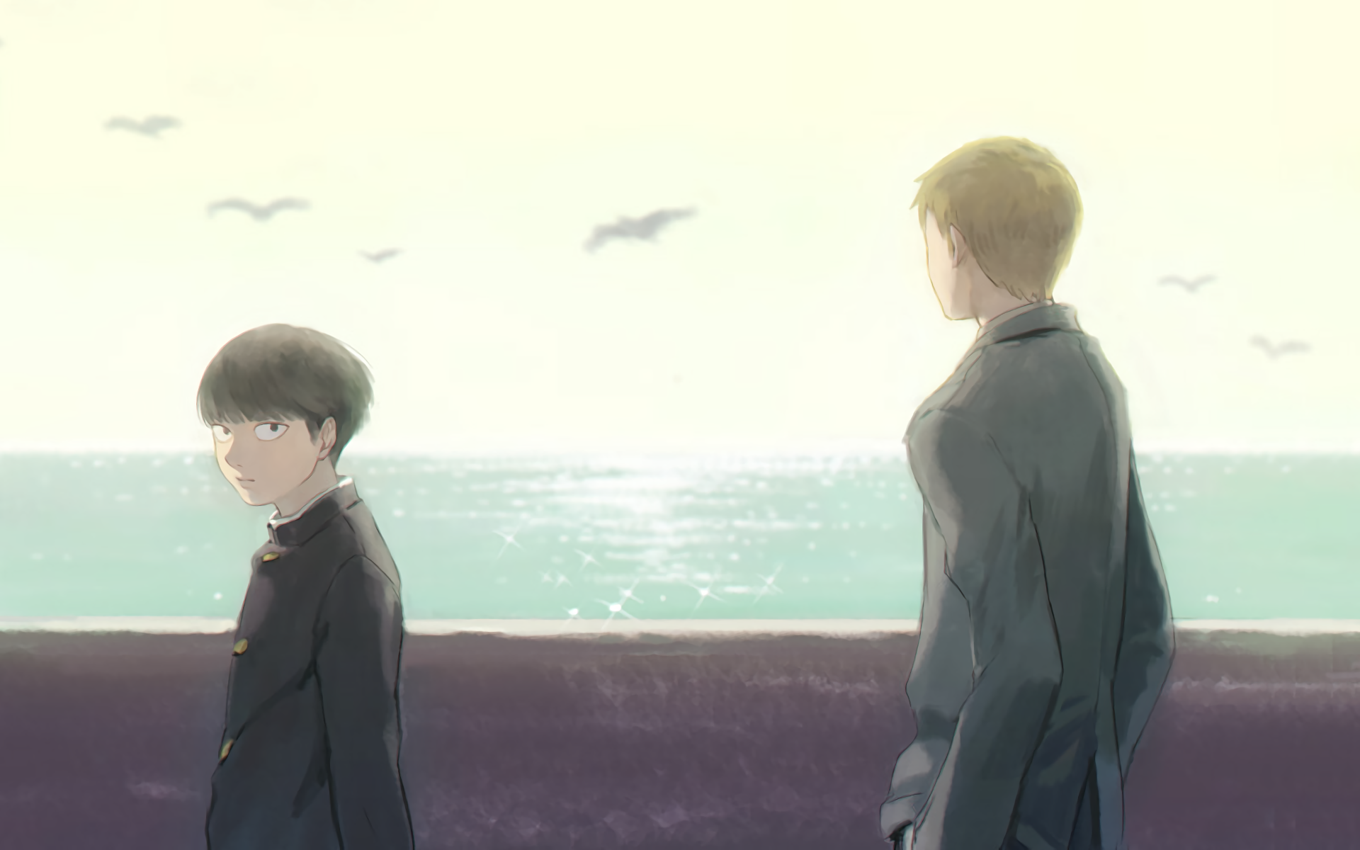 Download Arataka Reigen Shigeo Kageyama Anime Mob Psycho 100 HD Wallpaper by hiko