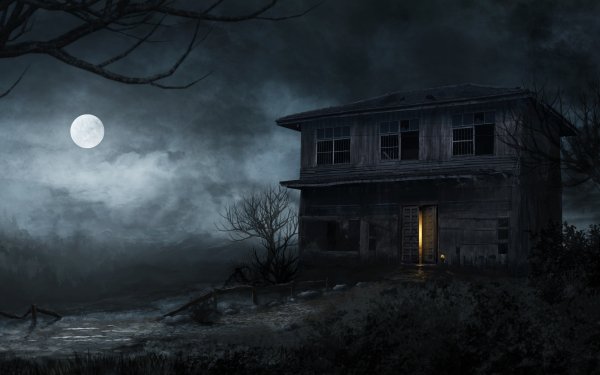 Dark Haunted House Haunted House HD Wallpaper | Background Image