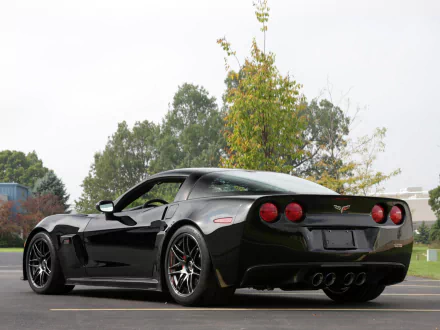 car black car Chevrolet Chevrolet Corvette vehicle Chevrolet Corvette (C6) HD Desktop Wallpaper | Background Image