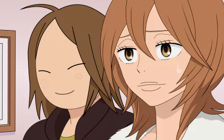 HD anime desktop wallpaper featuring Ayane Yano and Chizuru Yoshida from Kimi Ni Todoke, showcasing their distinct expressions in a close-up scene.