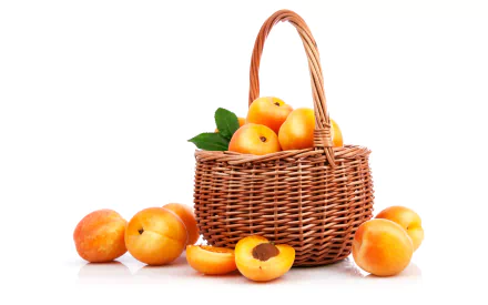 basket fruit food peach HD Desktop Wallpaper | Background Image