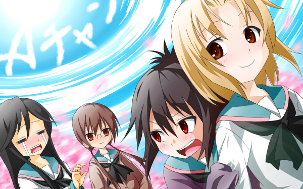 Anime A Channel Tooru Ichii Run Momoki Yuuko Nishi Nagisa Tennouji HD Wallpaper | Background Image
