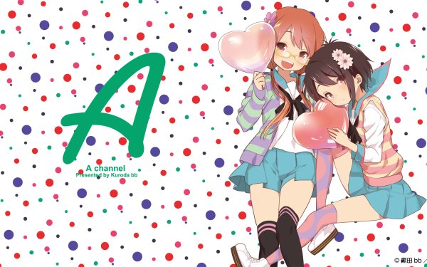 Anime A Channel Tooru Ichii Nagisa Tennouji HD Wallpaper | Background Image