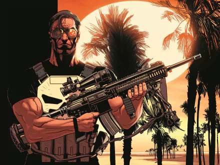 Comic Punisher HD Desktop Wallpaper | Background Image
