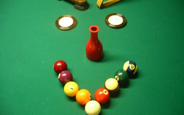 billiard funny smiley HD Desktop Wallpaper | Background Image