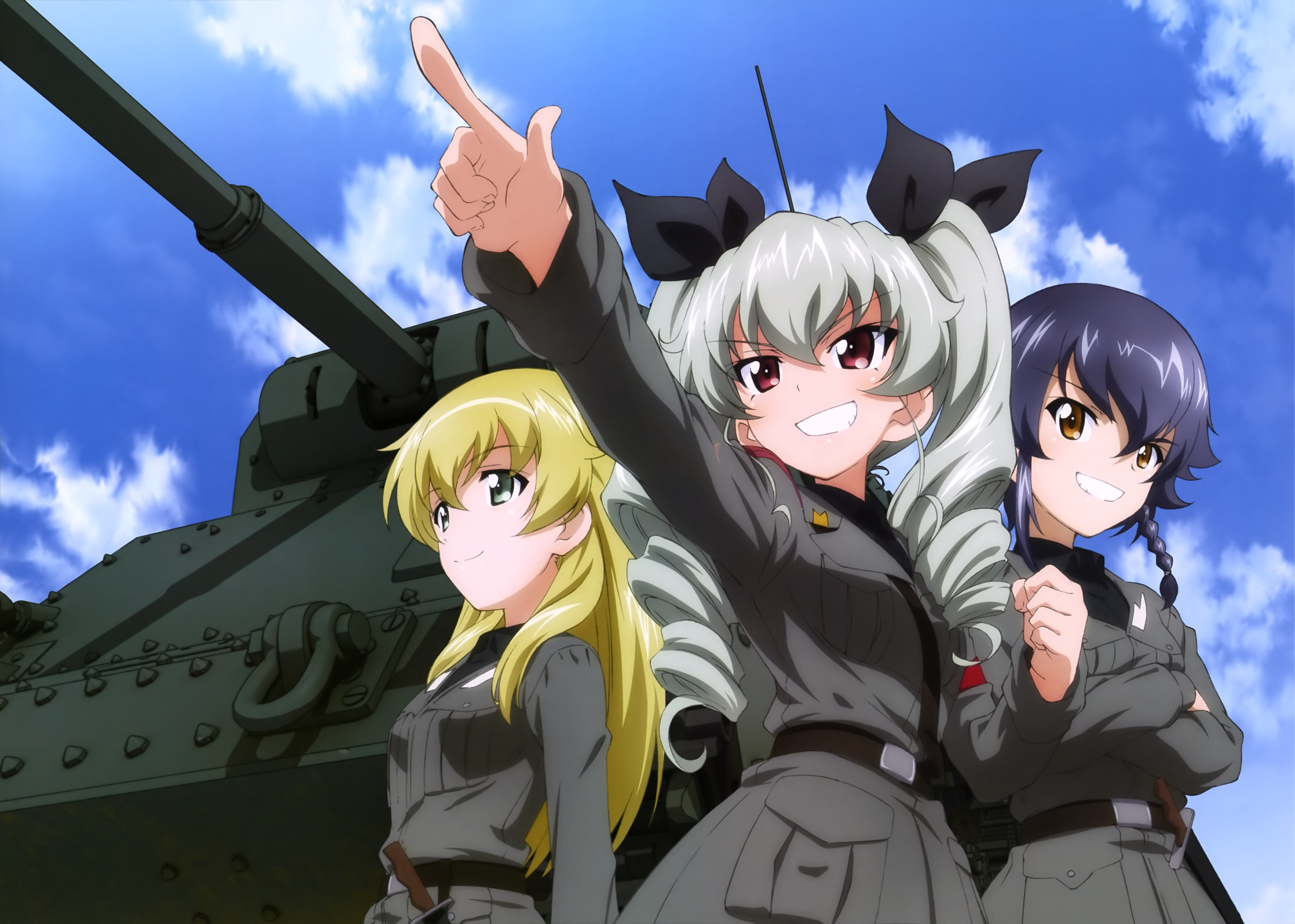 Anime Girls und Panzer 4k Ultra HD Wallpaper