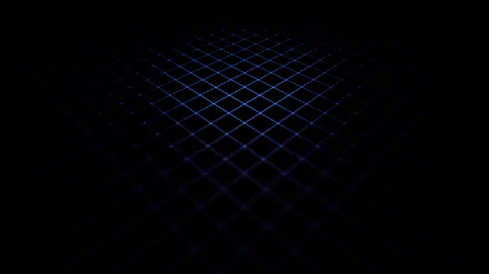 Abstract blue lines form a geometric grid pattern against a dark background, creating a striking visual for a 4K Ultra HD desktop wallpaper.
