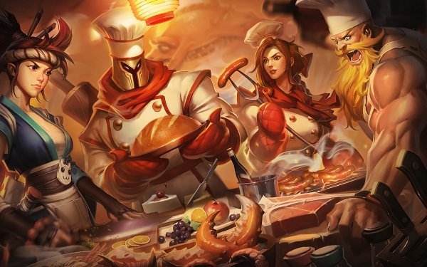 Video Game League Of Legends Olaf Akali Leona Pantheon HD Wallpaper | Background Image