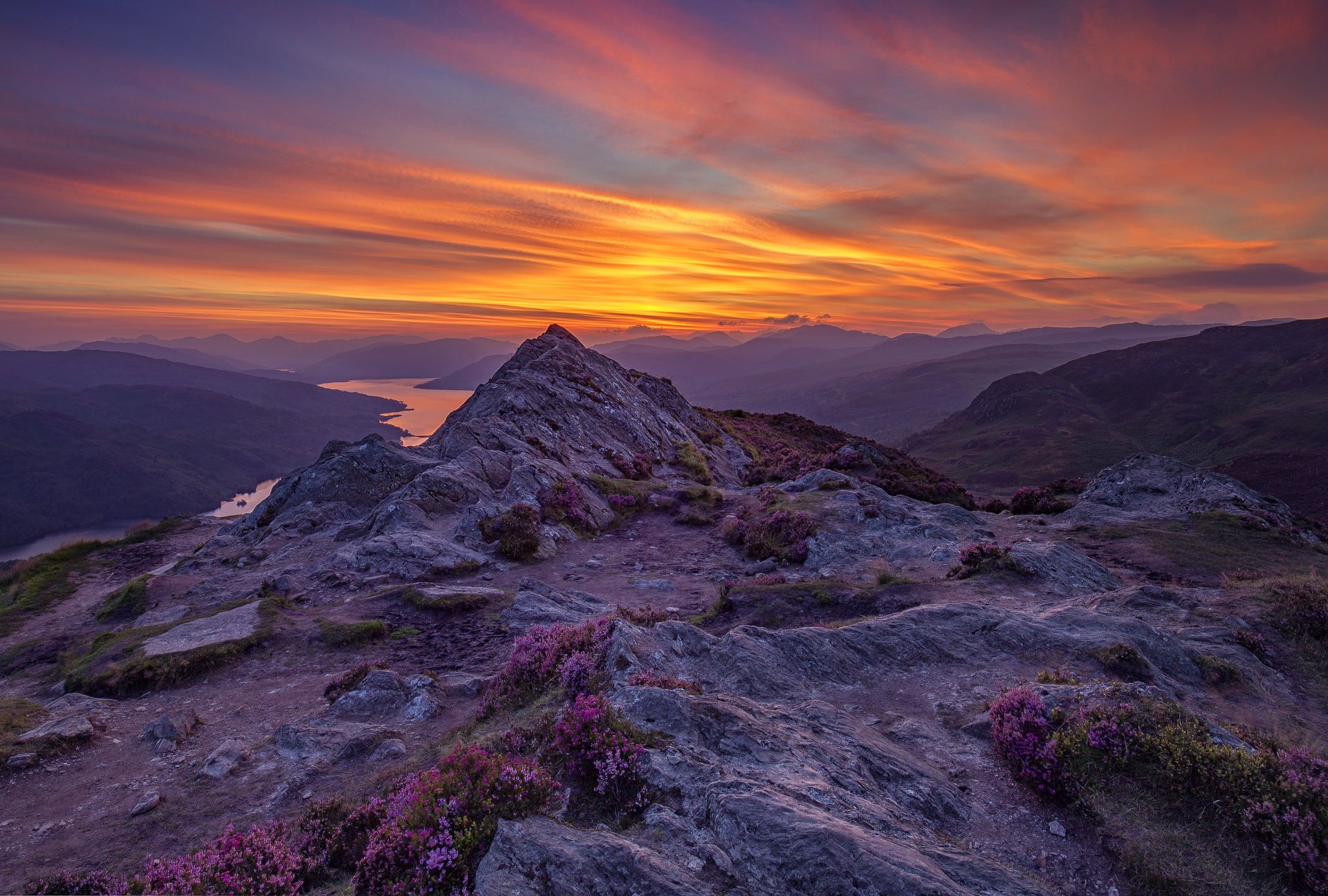 Download Cloud Sunset Mountain Nature Scotland Sky Landscape Scenic 4k ...