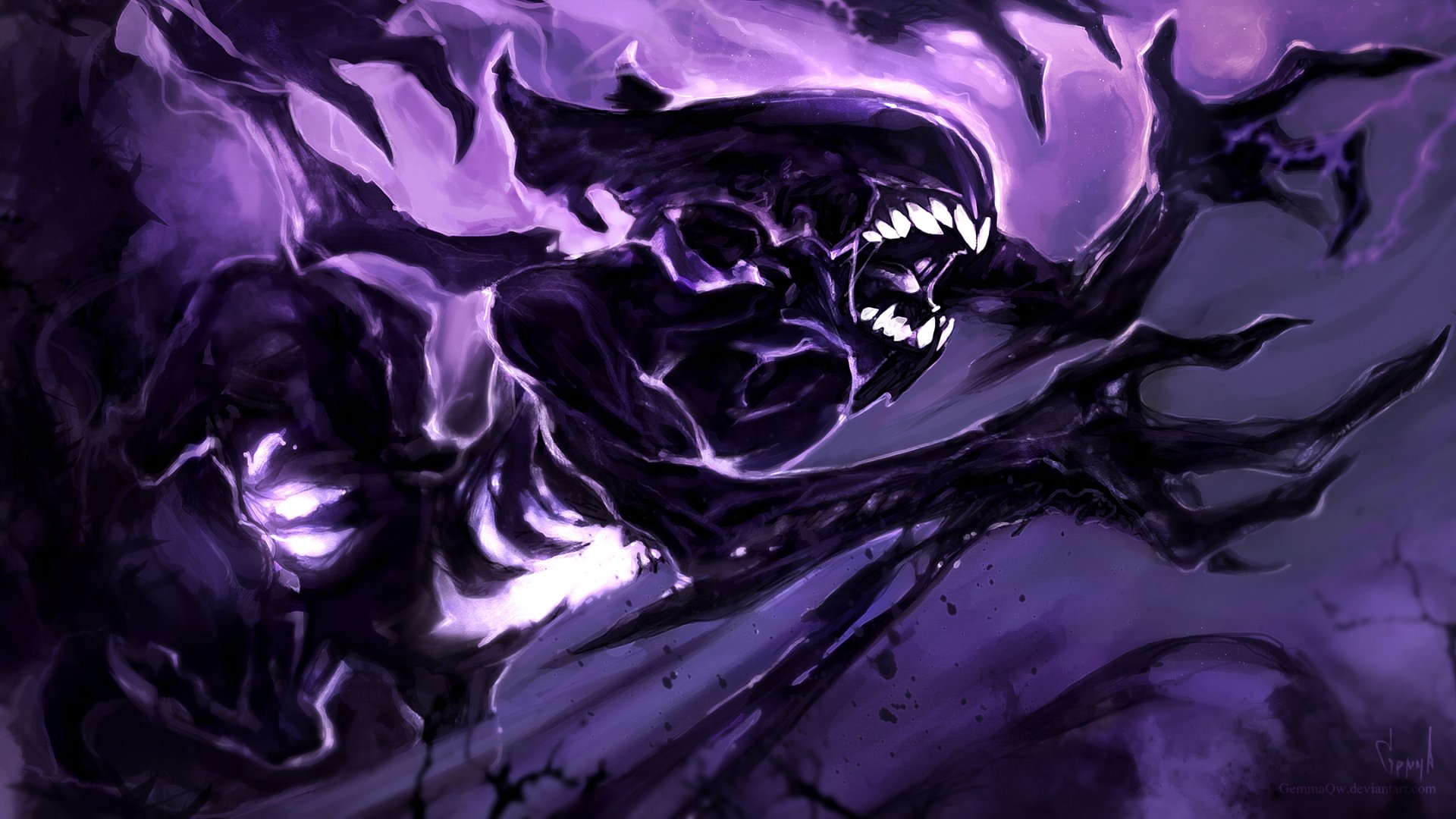 Download Purple Creature Dark Bane (DotA 2) Video Game DotA 2 HD Wallpaper  by GemmaQw