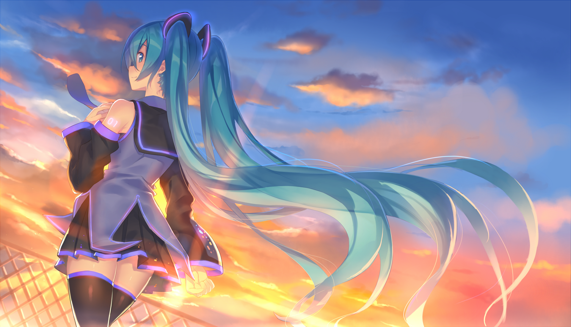 Download Hatsune Miku Anime Vocaloid Hd Wallpaper By ハジメカナメ