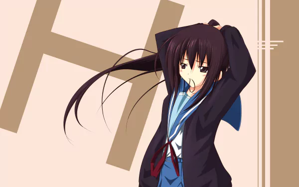 Haruhi Suzumiya Anime The Melancholy of Haruhi Suzumiya HD Desktop Wallpaper | Background Image