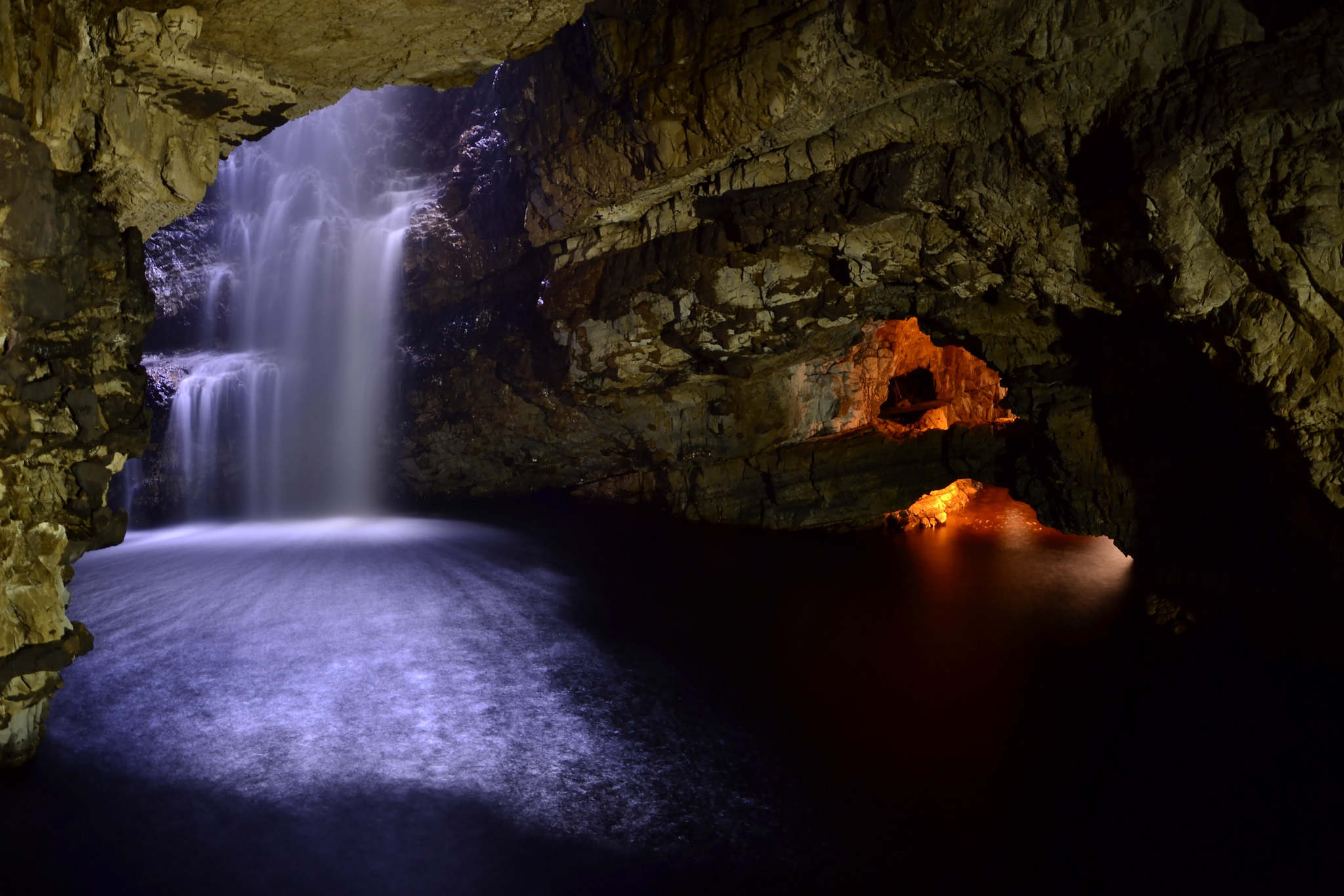 Download Waterfall Nature Cave Hd Wallpaper By Graham Bradshaw 