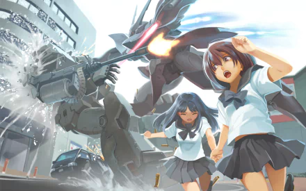 mecha Anime Original HD Desktop Wallpaper | Background Image