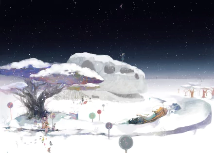 Anime winter winter anime HD Desktop Wallpaper | Background Image