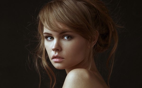 Women Anastasiya Scheglova Face Model Brunette Russian HD Wallpaper | Background Image