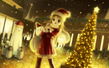 Anime Christmas anime christmas HD Desktop Wallpaper | Background Image