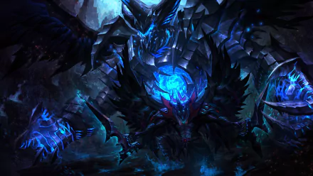 HD desktop wallpaper featuring Terrorblade from Dota 2, a dark warrior wielding a glowing sword in an intense, shadowy gaming atmosphere.