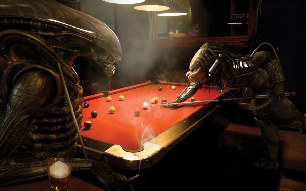 Humor Gracioso Piscina Game Alien Depredador Billiard Fondo de pantalla HD | Fondo de Escritorio