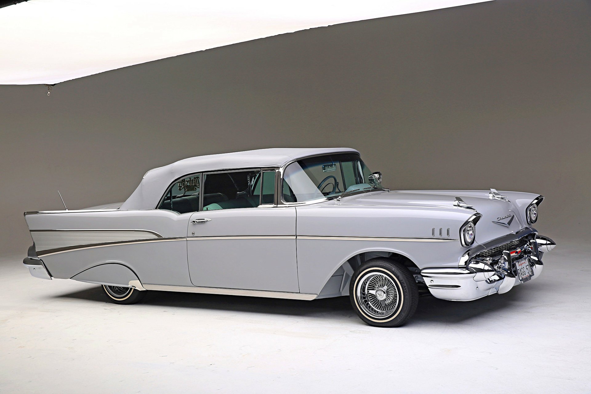 Download Lowrider 1957 Chevrolet Bel Air Convertible Vehicle Chevrolet Bel Air Convertible HD Wallpaper
