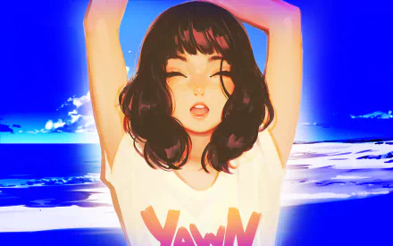 Anime girl anime girl HD Desktop Wallpaper | Background Image