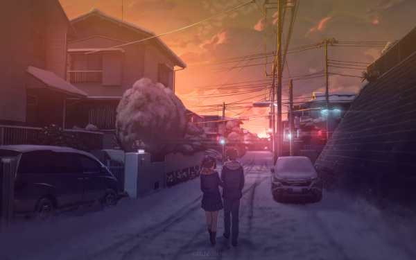 Anime Your Name. Mitsuha Miyamizu Taki Tachibana Kimi No Na Wa. HD Wallpaper | Background Image