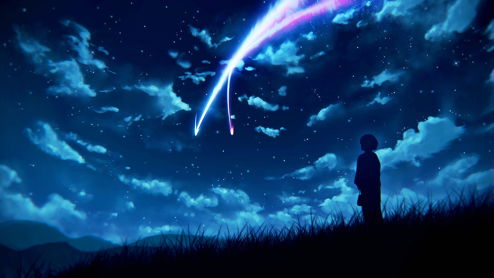 Your name, anime, stars, HD phone wallpaper