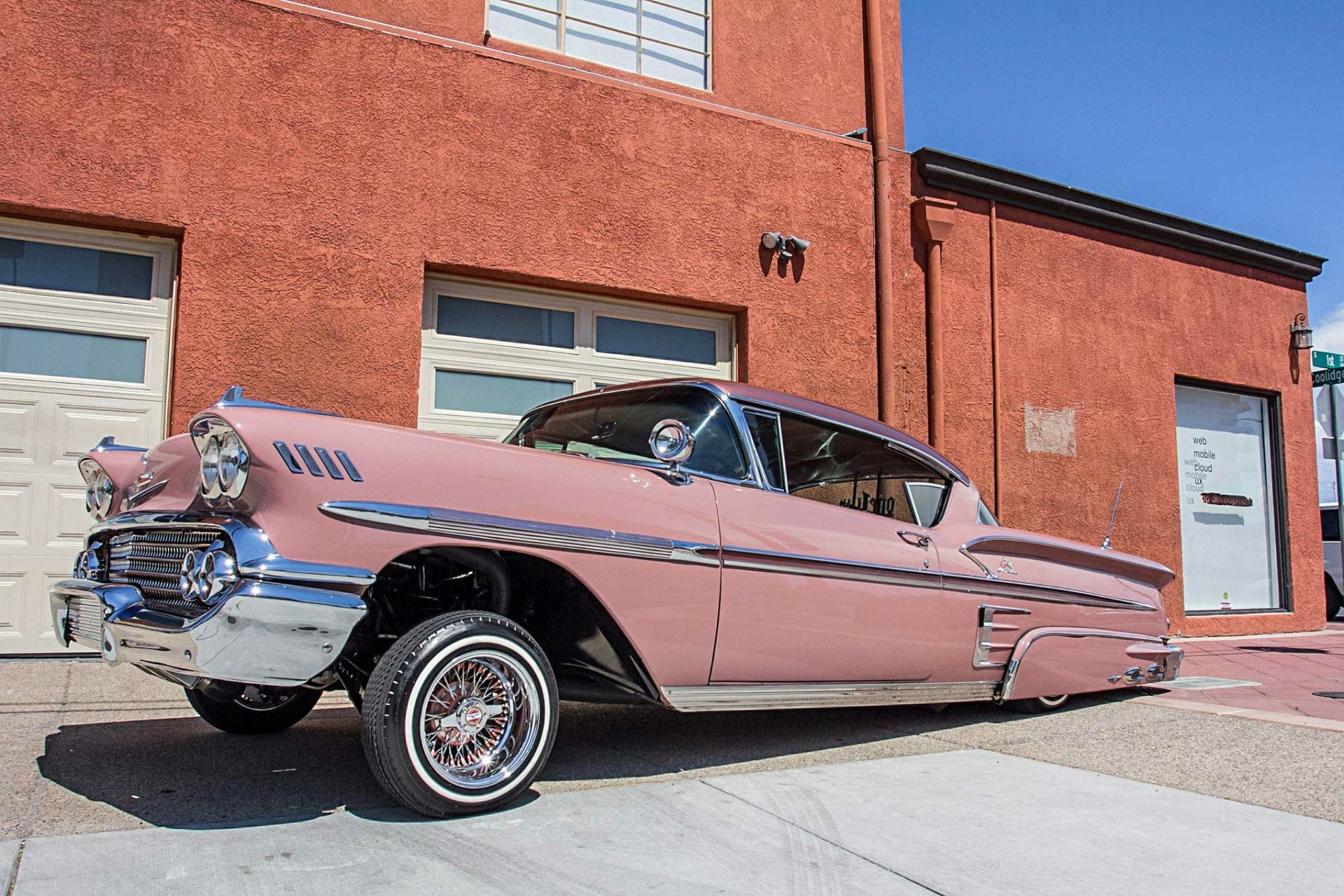 Download Muscle Car Lowrider 1958 Chevrolet Impala Vehicle Chevrolet Impala HD Wallpaper