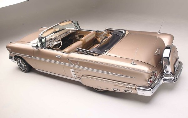 Vehicles Chevrolet Impala Chevrolet 1958 Chevrolet Impala Convertible Lowrider Muscle Car HD Wallpaper | Background Image