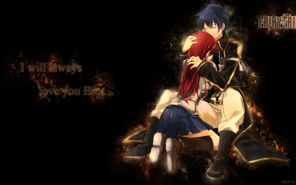 Jellal Fernandes Erza Scarlet Anime Fairy Tail HD Desktop Wallpaper | Background Image