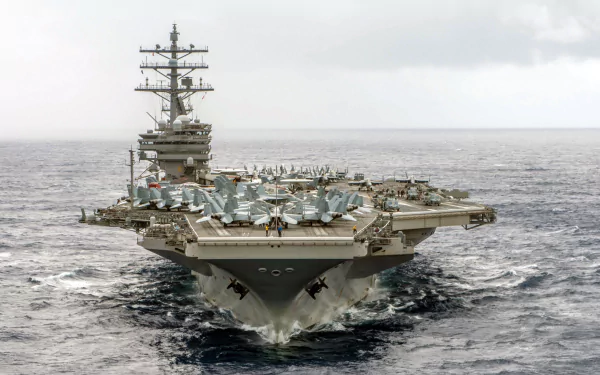 warship aircraft carrier military USS Ronald Reagan (CVN-76) HD Desktop Wallpaper | Background Image