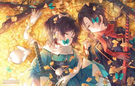 Kashuu Kiyomitsu Yamatonokami Yasusada Anime Touken Ranbu HD Desktop Wallpaper | Background Image