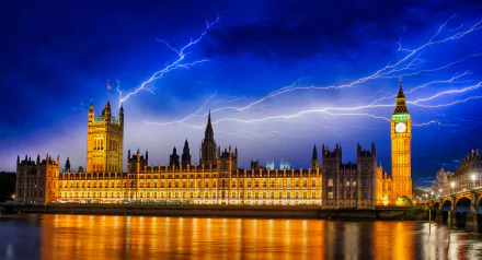lightning United Kingdom London night monument Big Ben man made Palace Of Westminster HD Desktop Wallpaper | Background Image