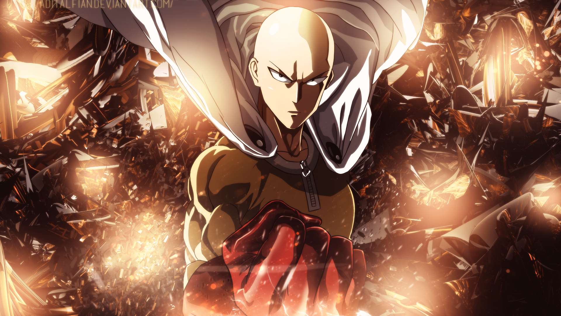 Download wallpaper 1920x1080 anime, saitama, one-punch man, full hd, hdtv,  fhd, 1080p wallpaper, 1920x1080 hd background, 5352