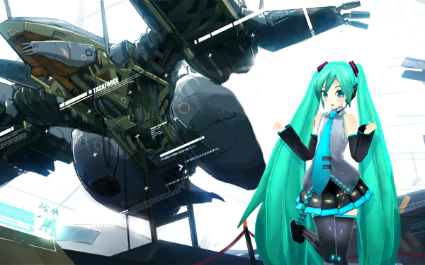 Hatsune Miku Anime Vocaloid HD Desktop Wallpaper | Background Image