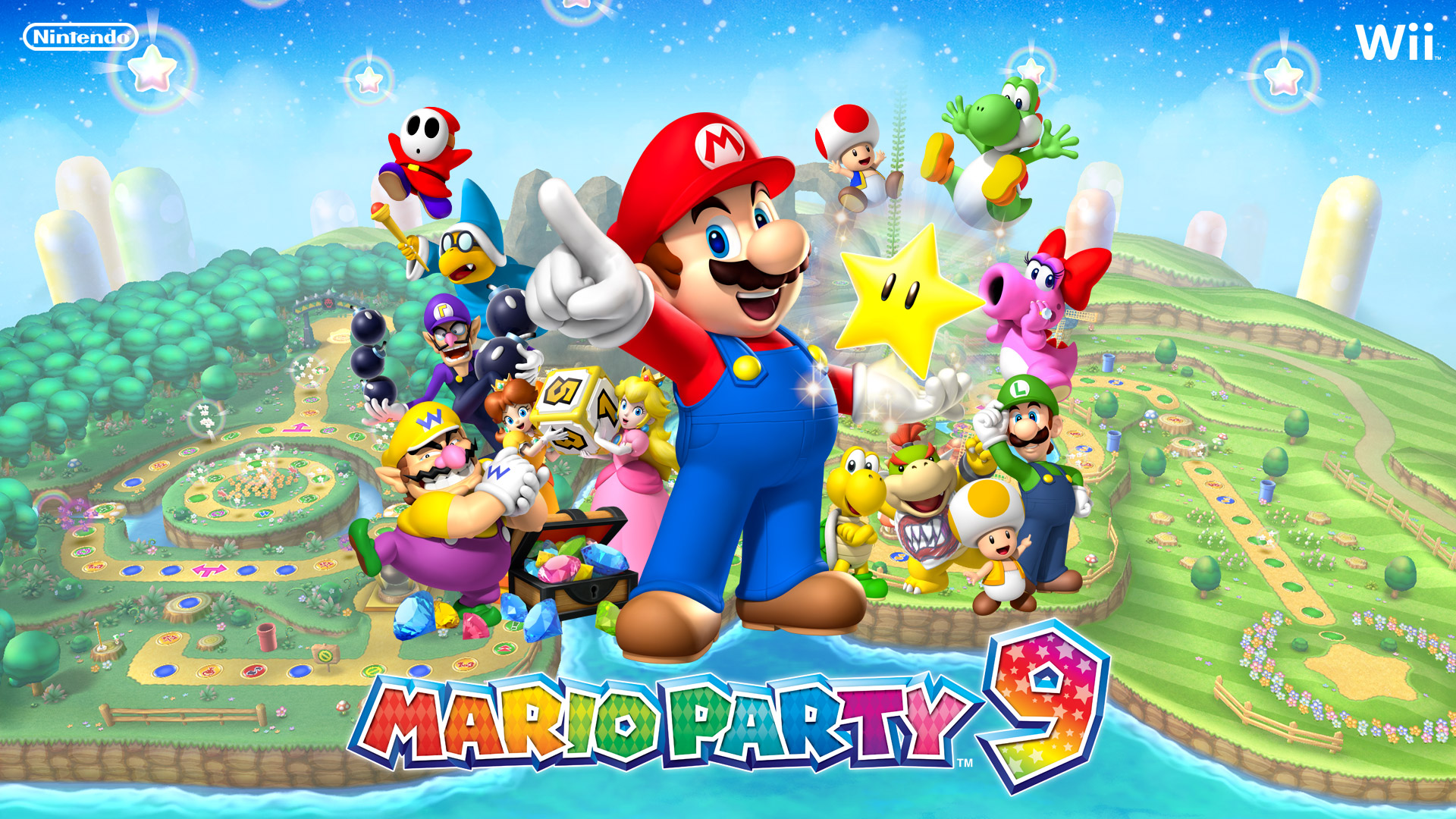 Nintendo 9. Игра Mario Party. Супер Марио пати. Супер Марио пати 9. Mario Party 9 Wii.