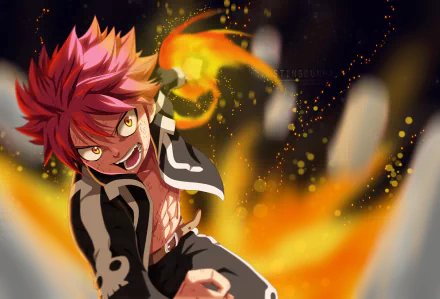Natsu Dragneel Anime Fairy Tail HD Desktop Wallpaper | Background Image