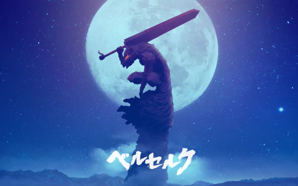 moon Guts (Berserk) sword warrior Anime Berserk HD Desktop Wallpaper | Background Image