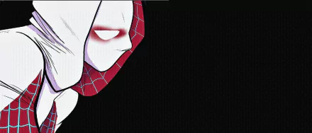 A striking HD wallpaper featuring Spider-Woman, also known as Spider-Gwen, showcasing Gwen Stacy in a comic-style design against a dark background.